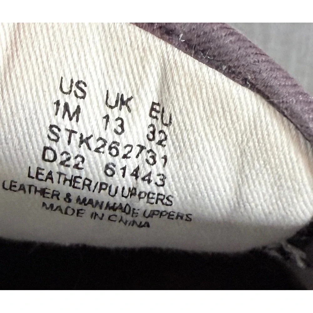 Sperry Kids Crest Vibe White Leather Low Top Sneakers STK262731 Size 1M‎